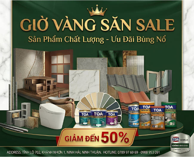 Sale vật liệu xây dựng